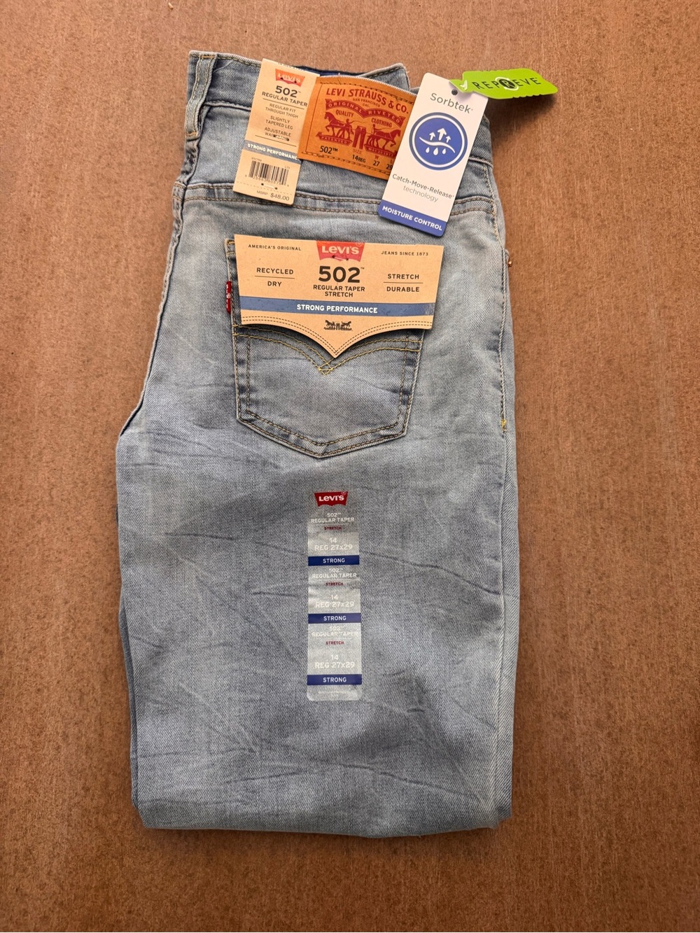 Levi's Kids Light Blue 502 Regular Jeans NWT